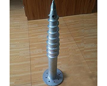 法兰盘螺旋地桩